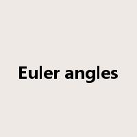 Euler angles是什么意思