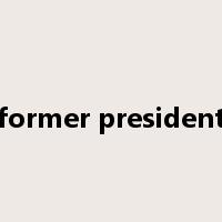 former president是什么意思