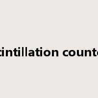scintillation counter是什么意思