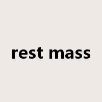 rest mass是什么意思