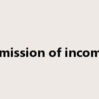 omission of income是什么意思
