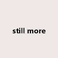 still more是什么意思