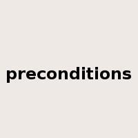 preconditions是什么意思