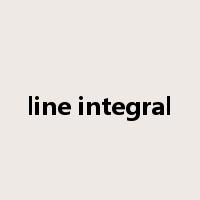 line integral是什么意思