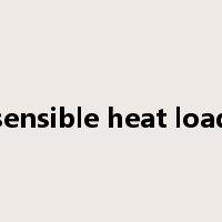 sensible heat load是什么意思