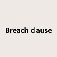 Breach clause是什么意思