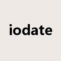 iodate是什么意思