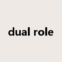 dual role是什么意思