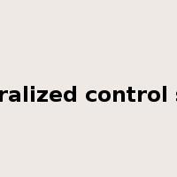 decentralized control system是什么意思