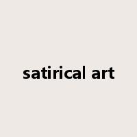 satirical art是什么意思