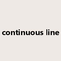 continuous line是什么意思