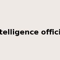 intelligence official是什么意思