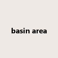 basin area是什么意思