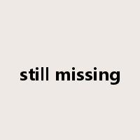 still missing是什么意思