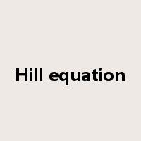 Hill equation是什么意思