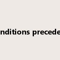 conditions precedent是什么意思