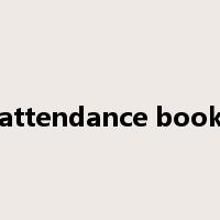 attendance book是什么意思