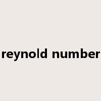 reynold number是什么意思
