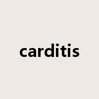 carditis是什么意思
