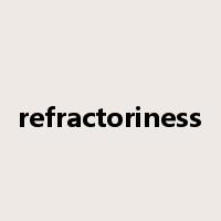 refractoriness是什么意思