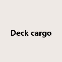 Deck cargo是什么意思