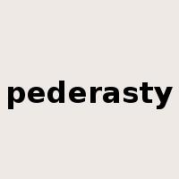pederasty是什么意思