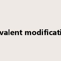 Covalent modification是什么意思