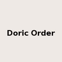 Doric Order是什么意思
