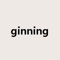 ginning是什么意思