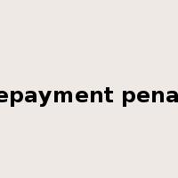 Prepayment penalty是什么意思