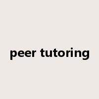 peer tutoring是什么意思