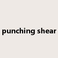 punching shear是什么意思