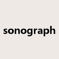 sonograph是什么意思