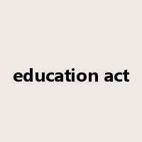 education act是什么意思