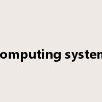 computing system是什么意思