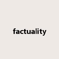 factuality是什么意思