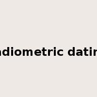 radiometric dating是什么意思