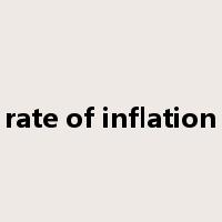 rate of inflation是什么意思