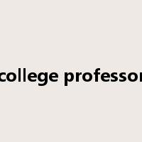 college professor是什么意思