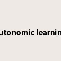 autonomic learning是什么意思