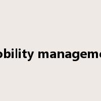 Mobility management是什么意思