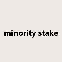 minority stake是什么意思