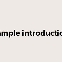 sample introduction是什么意思