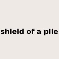 shield of a pile是什么意思