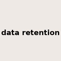 data retention是什么意思