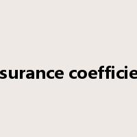 assurance coefficient是什么意思