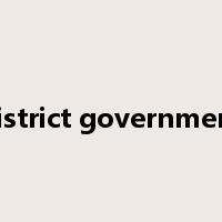 district government是什么意思