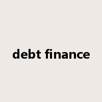debt finance是什么意思