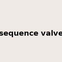 sequence valve是什么意思