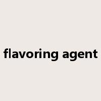 flavoring agent是什么意思